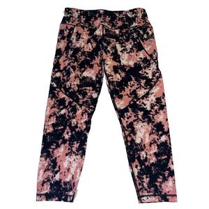 Sweaty Betty Power 7/8 Leggings XL Pink Black Athletic Workout Running